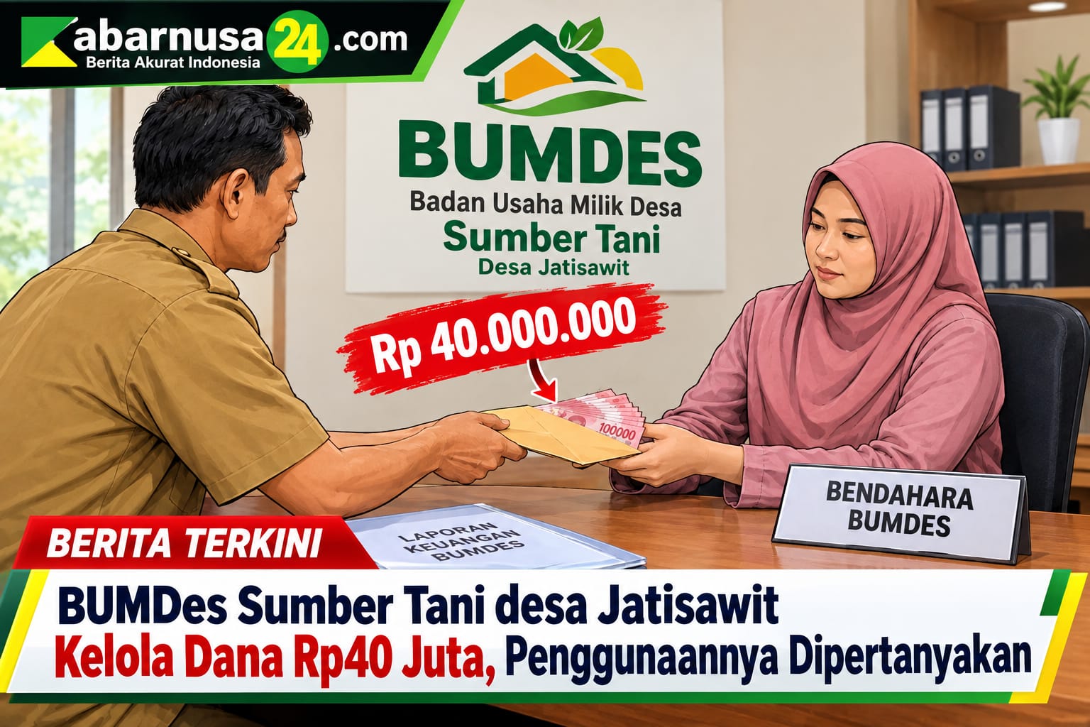 BUMDes Sumber Tani desa Jatisawit Kelola Dana Rp40 Juta, Penggunaannya Dipertanyakan
