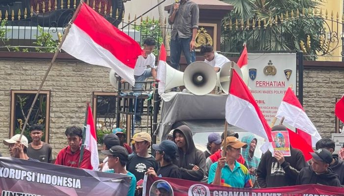 Aksi Damai di Depan Kortastipidkor Polri, Lima Tuntutan GRAKI : Periksa Transaksi, Pemilik Manfaat dan Perubahan Saham PT Genba