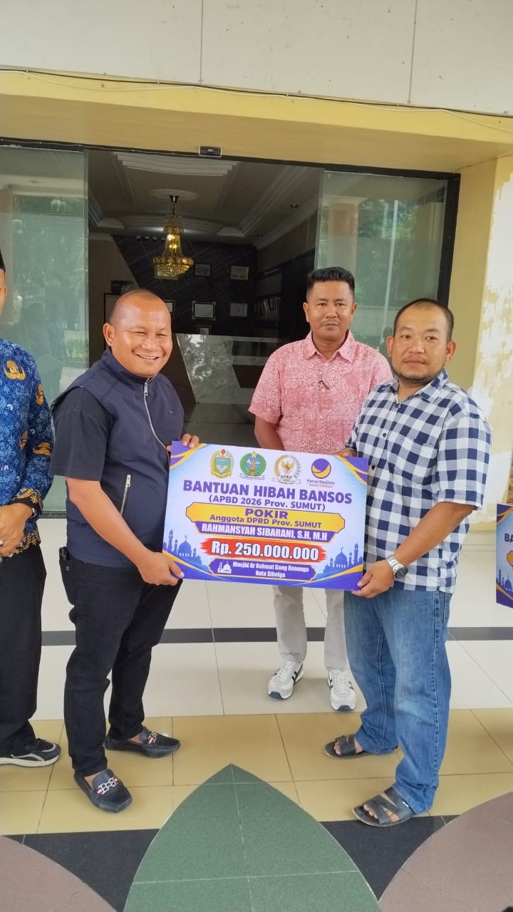 Rahmansyah Sibarani Perjuangkan Rp600 Juta, Tiga Masjid di Sibolga Bakal Dapat Hibah