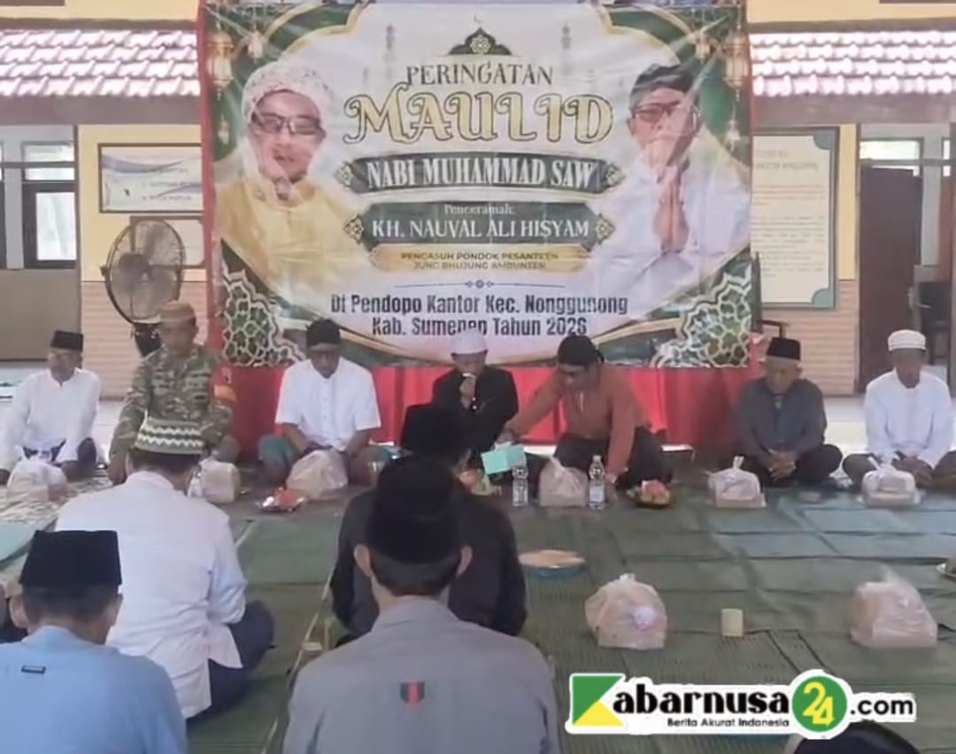 Forkopimcam Nonggunong Gelar Maulid Nabi Bersama Kepala Desa, Tokoh Agama dan Tokoh Masyarakat