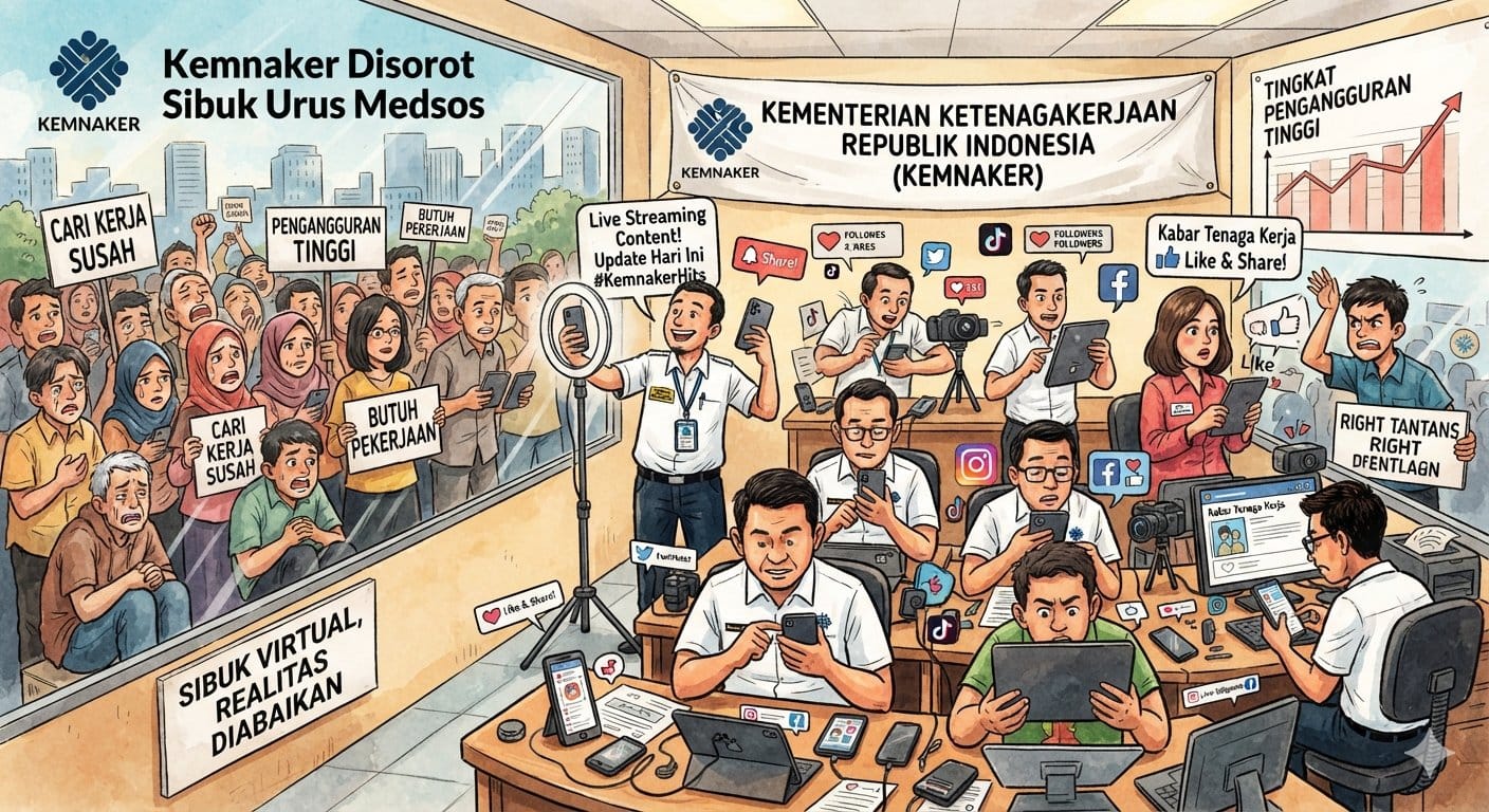 KDM Geram di MM2100 Rekrutmen Diam-Diam Bikin Pengangguran Tetap Tinggi, Kemnaker Disorot Sibuk Urus Pencitraan di Medsos