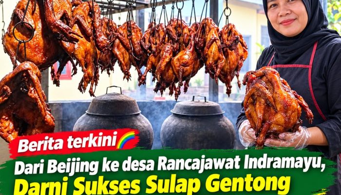 Dari Beijing ke desa Rancajawat Indramayu, Darni Sukses Sulap Gentong Jadi Dapur Ayam Asap