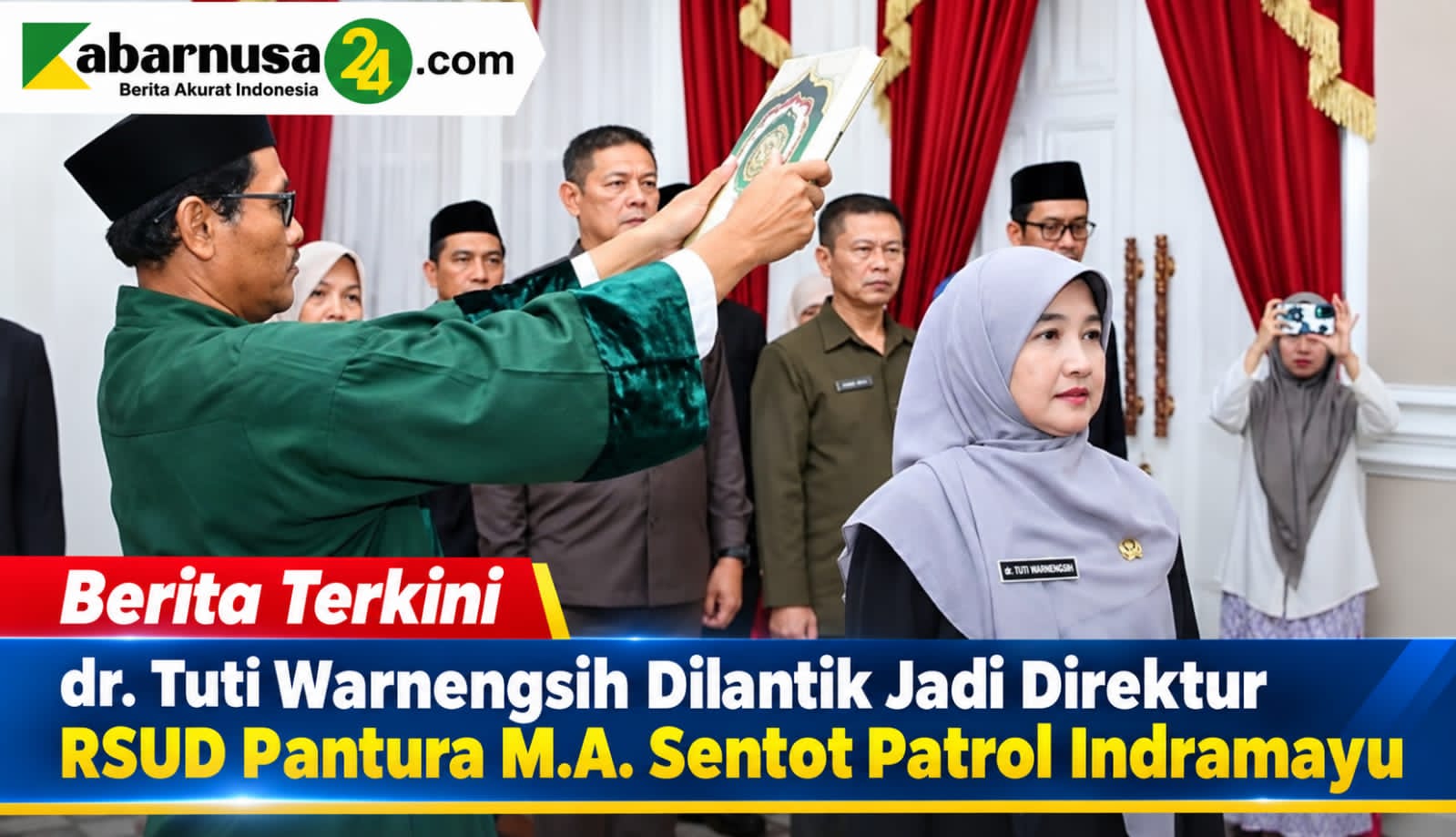 dr. Tuti Warnengsih Dilantik Jadi Direktur RSUD Pantura M.A. Sentot Patrol Indramayu