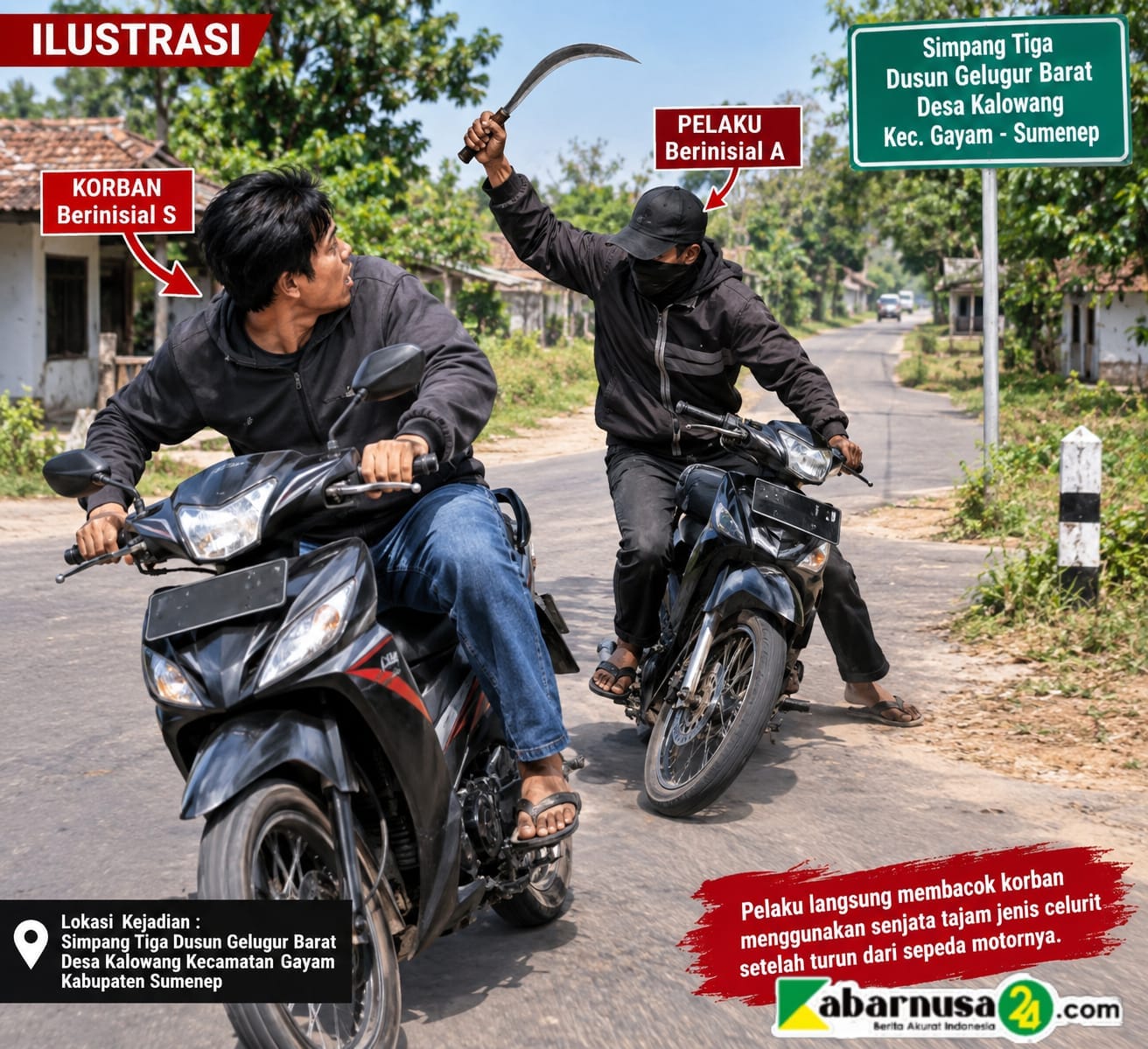 Pelaku Penganiayaan di Kalowang Ternyata Masih Tetangga Korban, Polisi Masih Memburu Pelaku