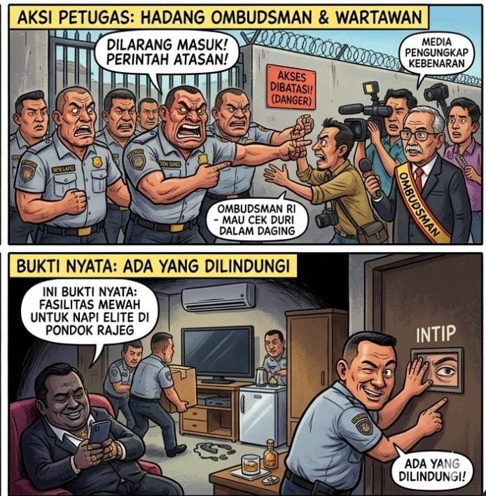 Lapas Pondok Rajeg Jadi 'Hotel Mewah' Napi - Pengamat Soroti Aksi Petugas yang Hadang Ombudsman dan Wartawan, ini Bukti Ada yang Dilindungi