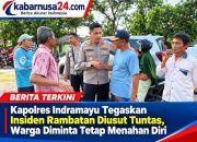 Kapolres Indramayu Tegaskan Insiden Rambatan Diusut Tuntas, Warga Diminta Tetap Menahan Diri