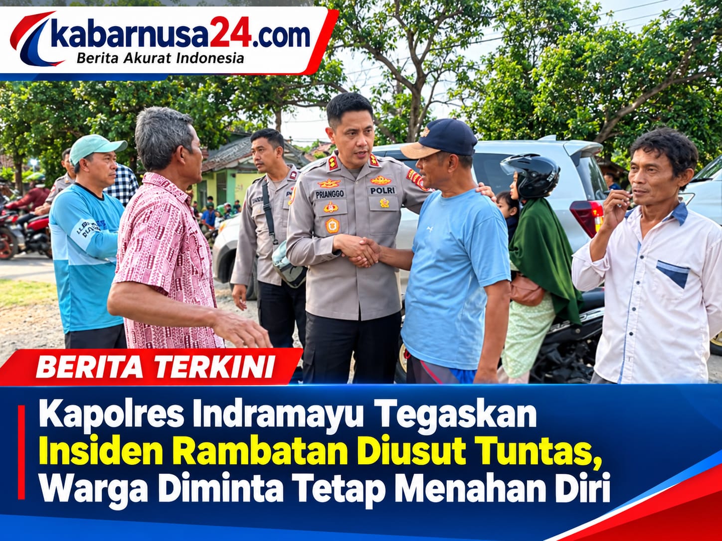 Kapolres Indramayu Tegaskan Insiden Rambatan Diusut Tuntas, Warga Diminta Tetap Menahan Diri