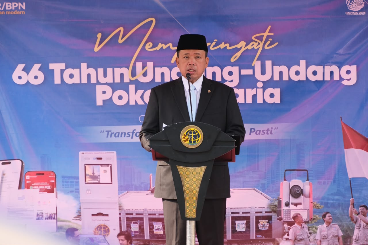 Hadiri Peringati HANTARU 2026, Menteri ATR/BPN Nusron Tegaskan: Transformasi Layanan Harus Jadi Budaya Kerja Sehari-hari