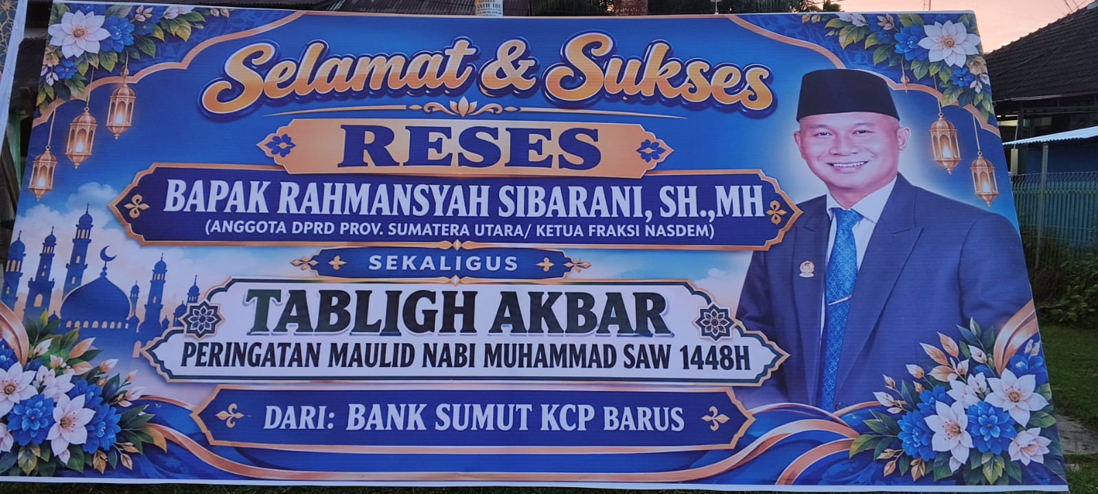 Reses Rahmansyah Sibarani Dirangkai Maulid Nabi di Lapangan Merdeka Barus