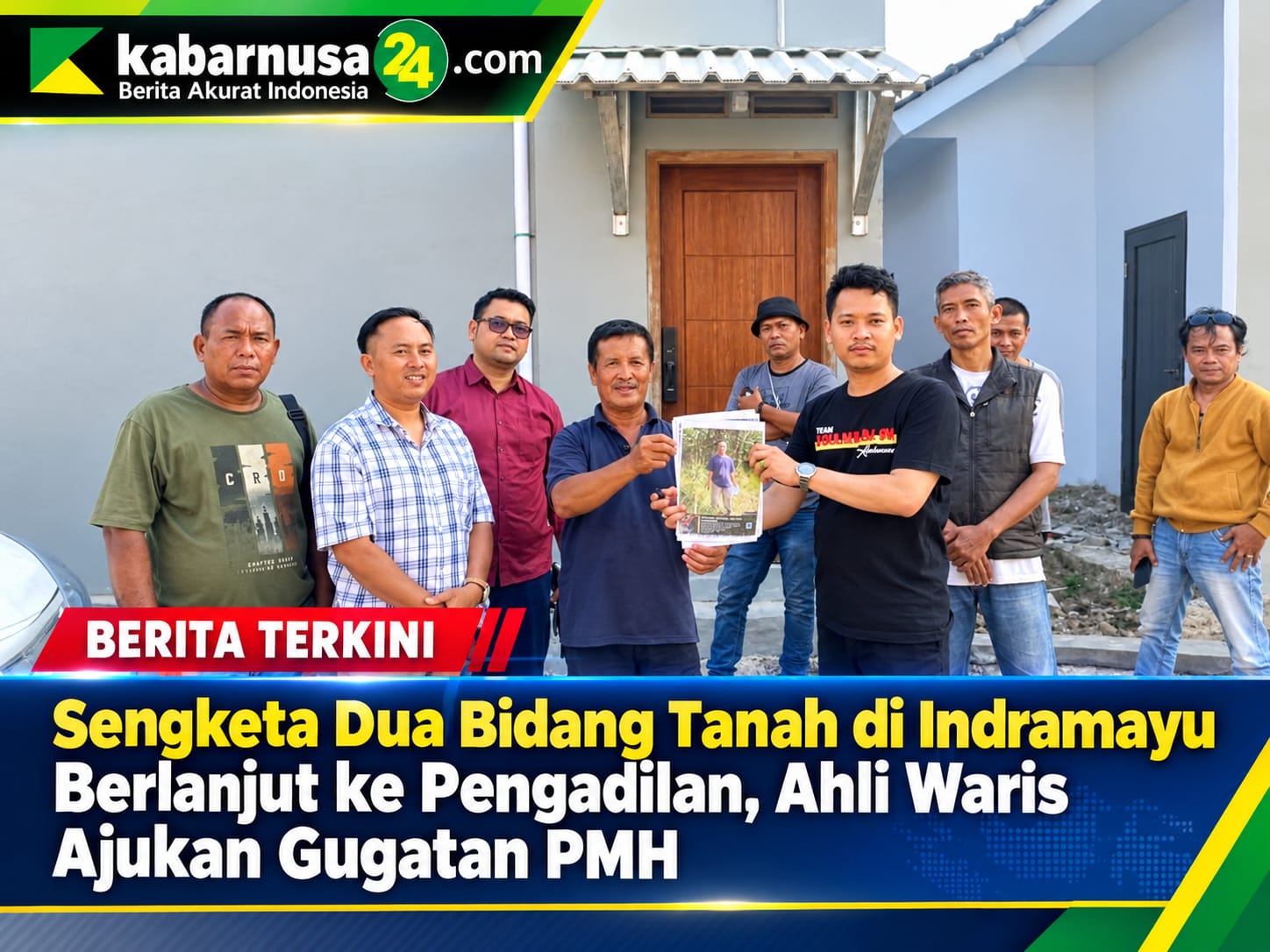 Sengketa Dua Bidang Tanah di Indramayu Berlanjut ke Pengadilan, Ahli Waris Ajukan Gugatan PMH