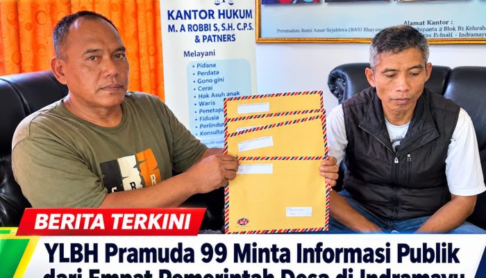 YLBH Pramuda 99 Minta Informasi Publik dari Empat Pemerintah Desa di Indramayu