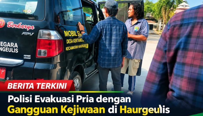Polisi Evakuasi Pria dengan Gangguan Kejiwaan di Haurgeulis ke RSUD Indramayu