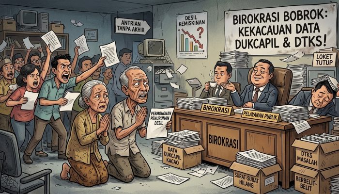 Birokrasi Bobrok Kekacauan Data Dukcapil & DTSEN, Warga Miskin Dipaksa ‘Mengemis’ Penurunan Desil