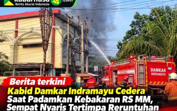 Kabid Damkar Indramayu Cedera Saat Padamkan Kebakaran RS MM, Sempat Nyaris Tertimpa Reruntuhan