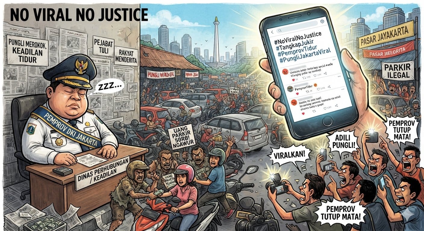 Fenomena "No Viral No Justice" Pungli Parkir di Jakarta: Pemprov Diduga Tutup Mata Sebelum Media Sosial Berteriak