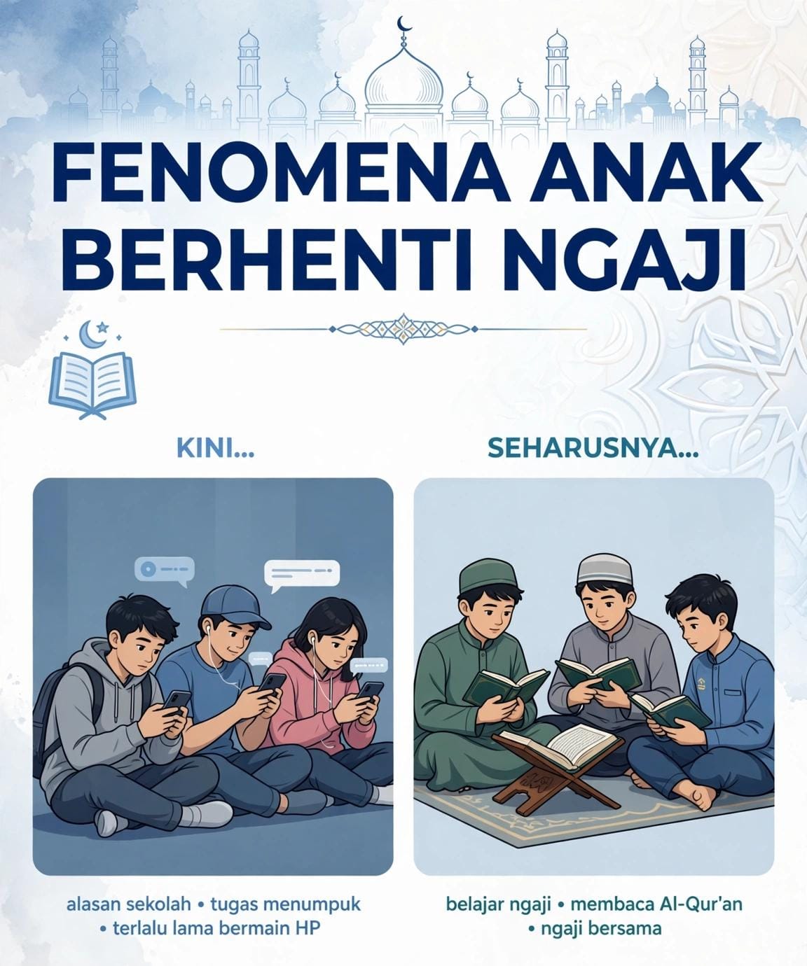 Fenomena Anak Berhenti Ngaji Saat Usia SMP, Ust. Umar Fatoni Ingatkan Bahaya Rawan Pergaulan