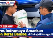 Polres Indramayu Amankan 1 Ton Beras Bansos, di Sukajati Haurgeulis