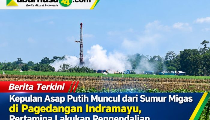 Kepulan Asap Putih Muncul dari Sumur Migas di Pagedangan Indramayu, Pertamina Lakukan Pengendalian