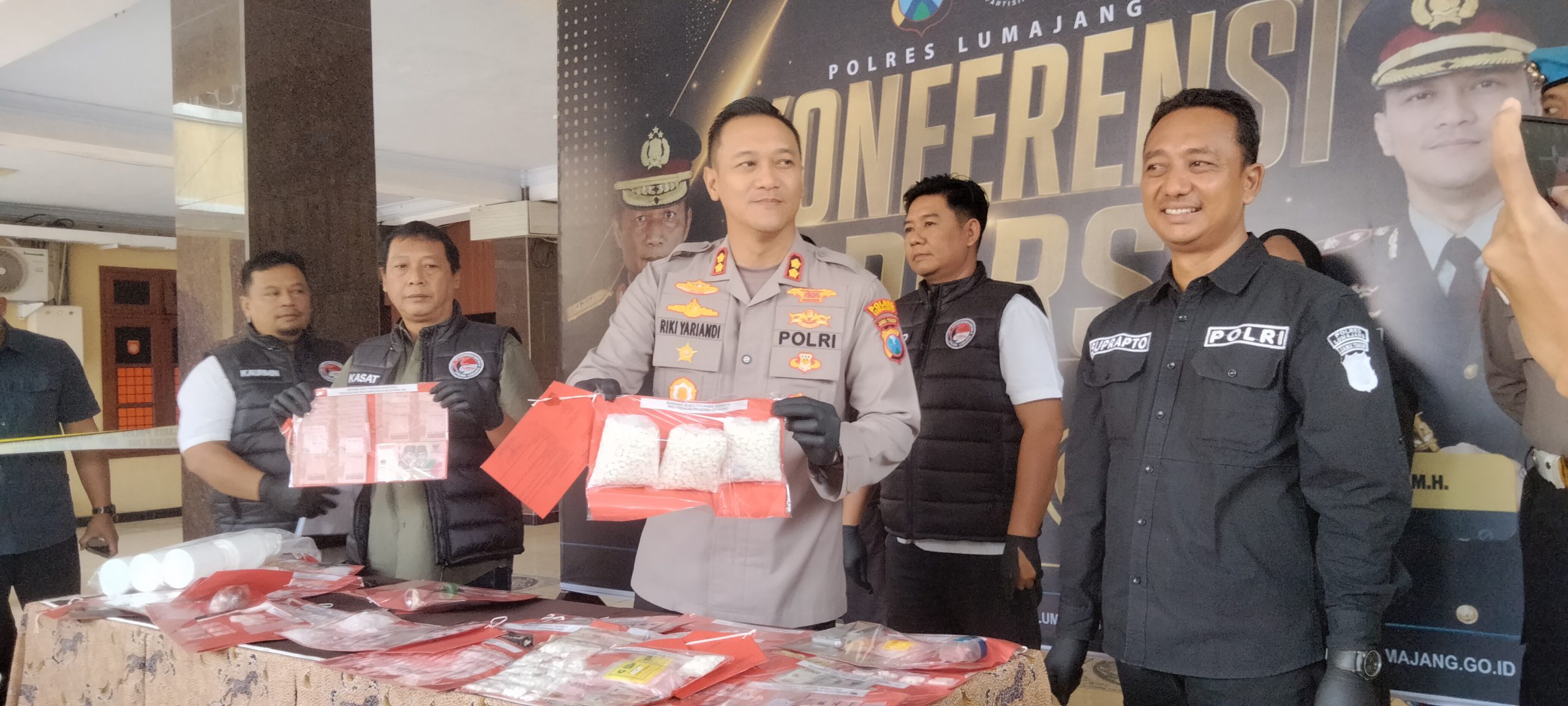 Modus Ranjau dan Transaksi Online, Polres Lumajang Bongkar 23 Kasus Narkoba