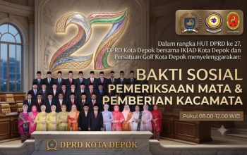 Antusiasme Warga Luar Biasa, Pemeriksaan Mata Gratis di HUT DPRD Depok ke 27 Akan Dijadikan Program Berkelanjutan Antusiasme Warga Luar Biasa, Pemeriksaan Mata Gratis di HUT DPRD Depok ke 27 Akan Dijadikan Program Berkelanjutan