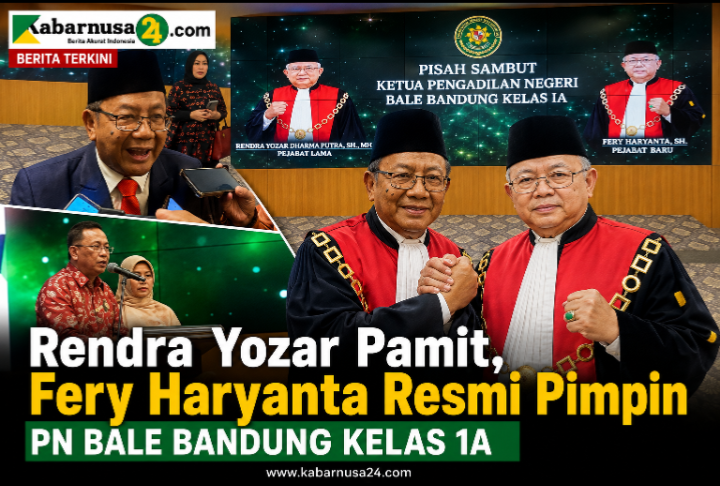 Rendra Yozar Pamit, Fery Haryanta Resmi Pimpin PN Bale Bandung Kelas IA