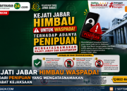 Kejati Jabar Imbau Masyarakat Waspada Penipuan Mengatasnamakan Kajati dan Pejabat Kejaksaan