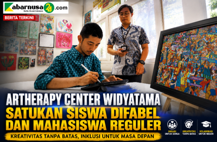 Artherapy Center Widyatama Satukan Siswa Difabel dan Mahasiswa Reguler