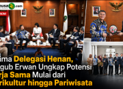 Terima Delegasi Henan, Wagub Erwan Ungkap Potensi Kerja Sama Mulai dari Agrikultur hingga Pariwisata