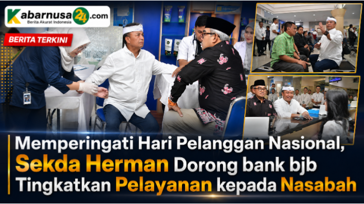 Memperingati Hari Pelanggan Nasional, Sekda Herman Dorong bank bjb Tingkatkan Pelayanan kepada Nasabah