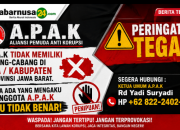 A.P.A.K Tegaskan Hanya Punya 9 Anggota, Tak Buka Cabang di Jawa Barat  Warga diminta waspada terhadap pihak yang mengaku sebagai anggota A.P.A.K. Setiap anggota wajib menunjukkan KTA dan surat tugas khusus saat menjalankan tugas.