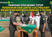 Pangdam III/Siliwangi Tutup Pendidikan dan Lantik 1.452 Prajurit Dikmata Infanteri Gelombang II TA 2026