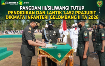 Pangdam III/Siliwangi Tutup Pendidikan dan Lantik 1.452 Prajurit Dikmata Infanteri Gelombang II TA 2026
