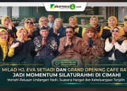 Milad Hj. Eva Setiadi dan Grand Opening Cafe Ratu Jadi Momentum Silaturahmi di Cimahi