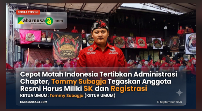 Cepot Motah Indonesia Tertibkan Administrasi Chapter, Tommy Subagja Tegaskan Anggota Resmi Harus Miliki SK dan Registrasi