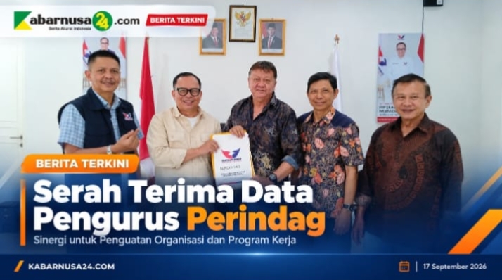 Serah Terima Data Pengurus Perindag  