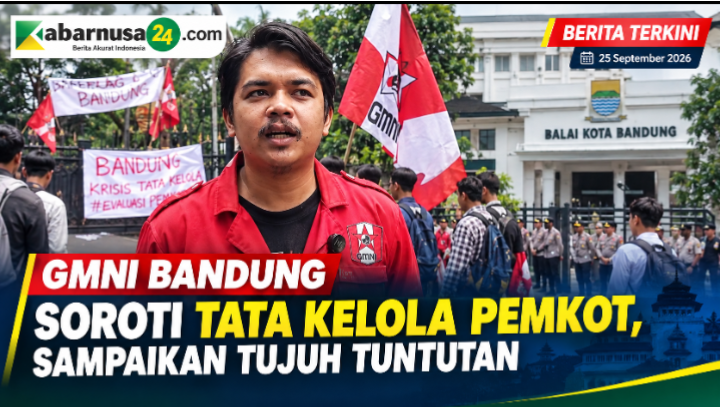 GMNI Bandung Soroti Tata Kelola Pemkot, Sampaikan Tujuh Tuntutan