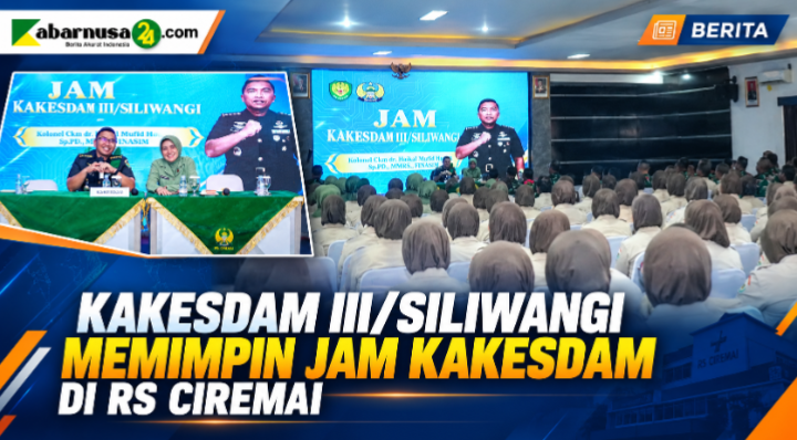 Kakesdam III/Siliwangi Memimpin Jam Kakesdam di RS Ciremai