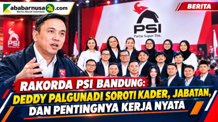 Rakorda PSI Bandung: Deddy Palgunadi Soroti Kader, Jabatan, dan Pentingnya Kerja Nyata