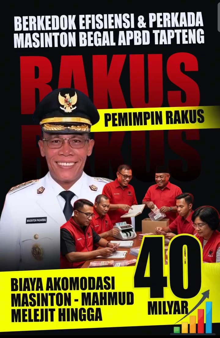 Anggaran Akomodasi Disebut Tembus Rp40 Miliar, Efisiensi APBD Tapteng Dipertanyakan