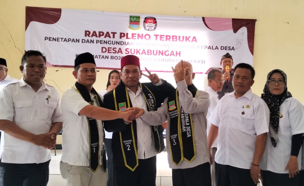 Penetapan Nomer Urut Cakades Sukabungah, Pesan Panitia Pilkades: Utamakan Kondusivitas dan Singkirkan Ego Kelompok Penetapan Nomer Urut Cakades Sukabungah, Pesan Panitia Pilkades: Utamakan Kondusivitas dan Singkirkan Ego Kelompok