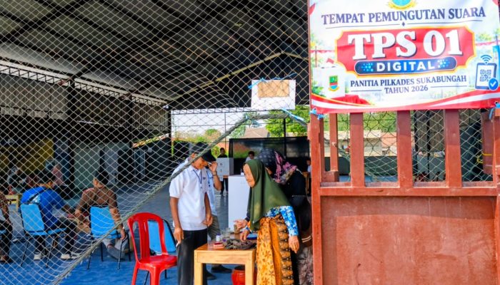 Satu E-TPS Perdana di Pilkades Sukabungah Jadi Warna Baru
