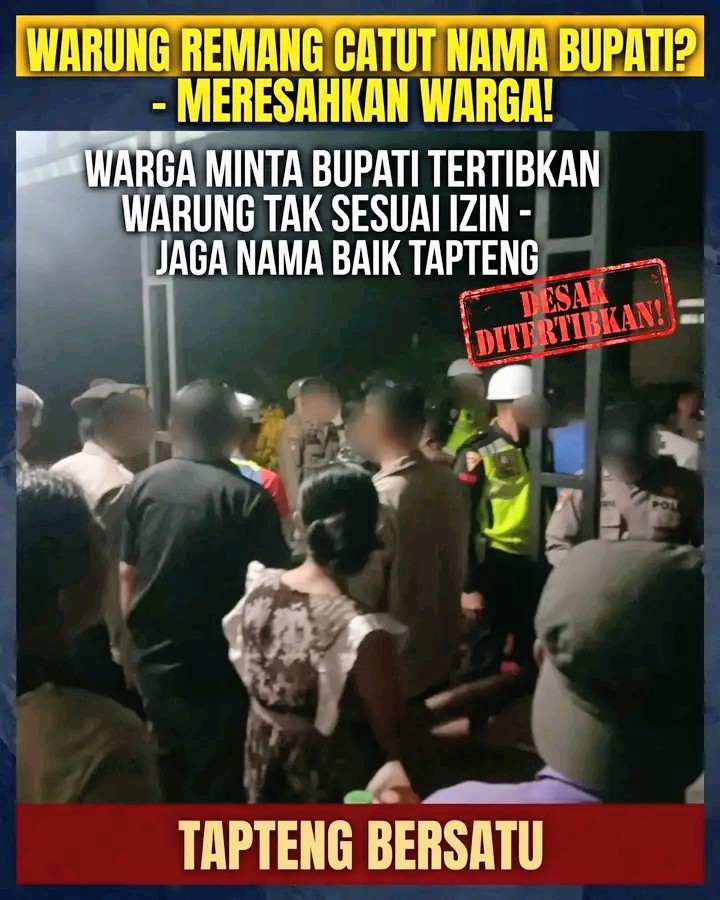 CAFE DIDUGA JUAL MIRAS DI TAPTENG, KASUS PELECEHAN JADI SOROTAN! IZIN DIPERTANYAKAN, BUPATI MASINTON DIDESAK BERTINDAK TEGAS