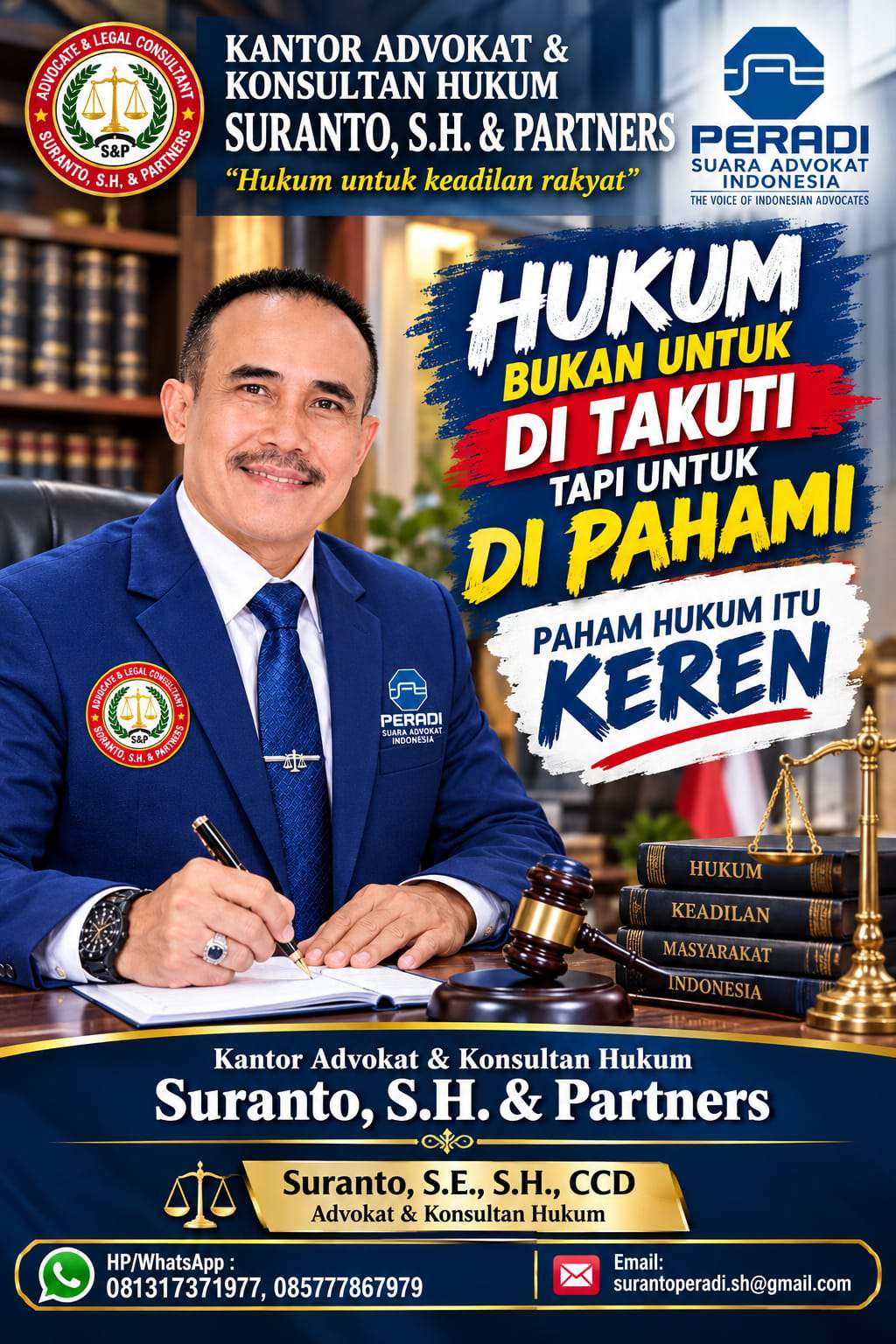 Kantor Advokat Dan Konsultan Hukum Suranto. SH. Partner Hadir Membawa Angin Segar
