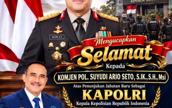 Suranto, S.H. Secara Resmi Mengucapkan Selamat Kepada Komisaris Jendral Polisi "Komjen Pol, Suyudi Ario Seto, S.IK, S.H. Msi.. Suranto, S.H. Secara Resmi Mengucapkan Selamat Kepada Komisaris Jendral Polisi "Komjen Pol, Suyudi Ario Seto, S.IK, S.H. Msi..