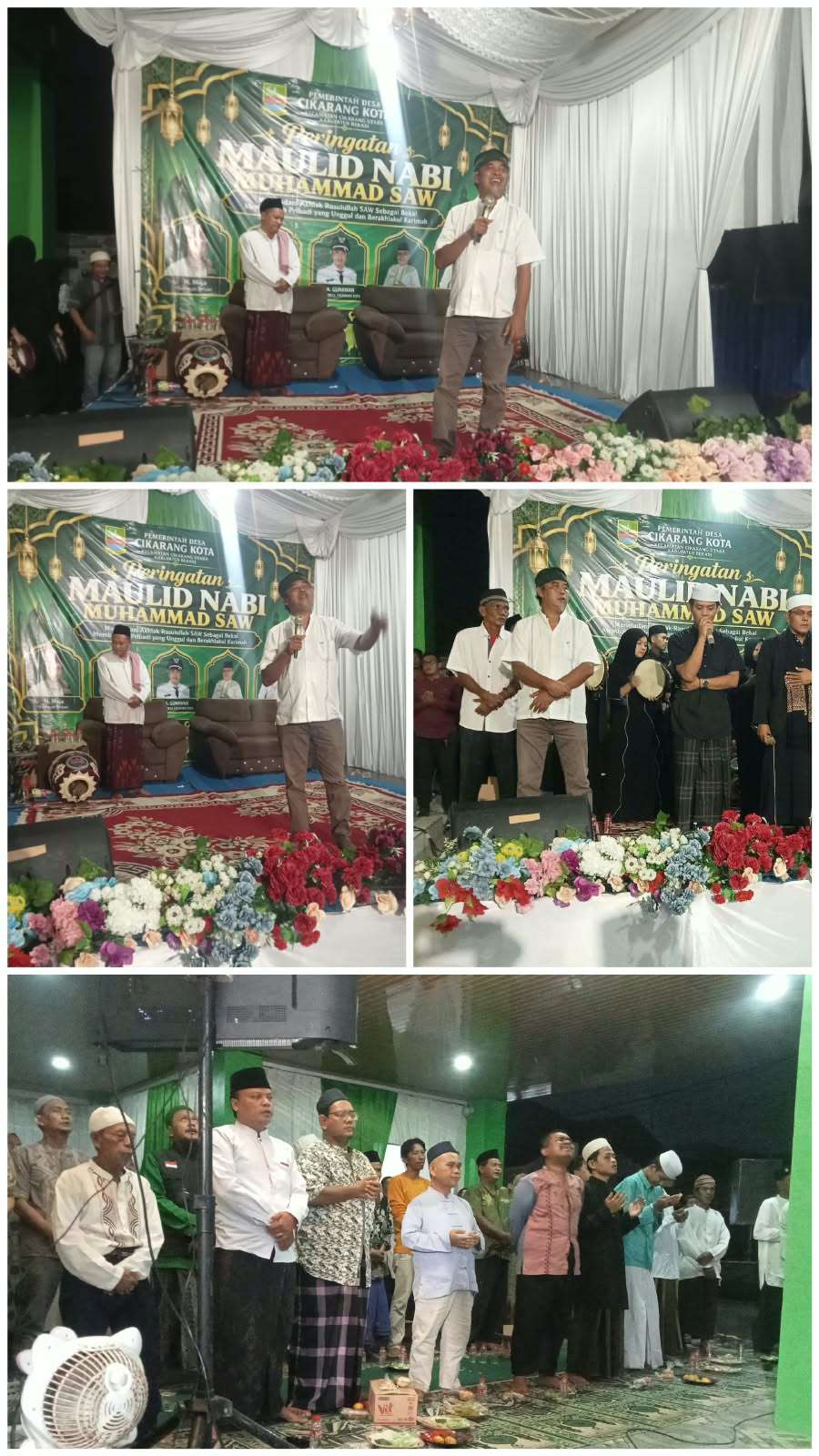 Pemdes Cikarang Kota Gelar Peringatan Maulid Nabi Muhammad SAW, Hadirkan Sejumlah Penceramah dan Seniman Bekasi