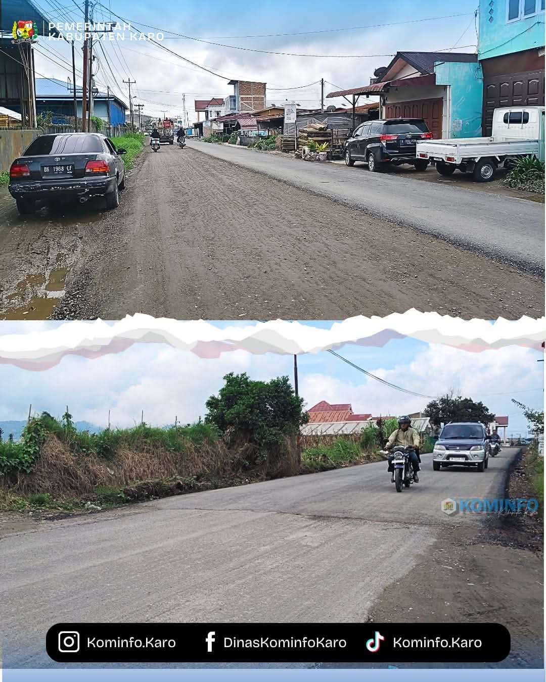 Tingkatkan Aksesibilitas Warga, Perbaikan Jalan Berastagi – Simpang Empat Segera Rampung