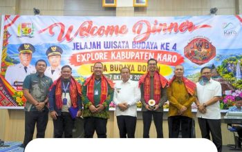 Bupati Karo Hadiri Welcome Dinner Jelajah Wisata Nusantara Ke-4 di Berastagi