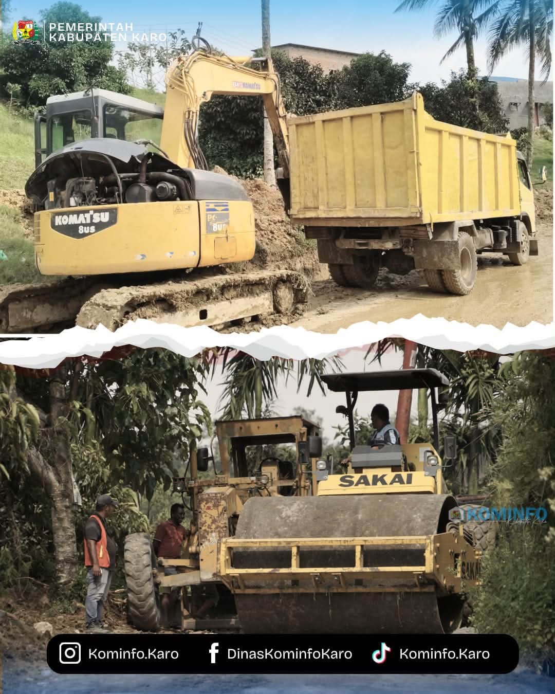 Pemkab Karo Realisasikan Perbaikan Jalan Desa Kutabuluh – Kutamale Pemkab Karo Realisasikan Perbaikan Jalan Desa Kutabuluh – Kutamale