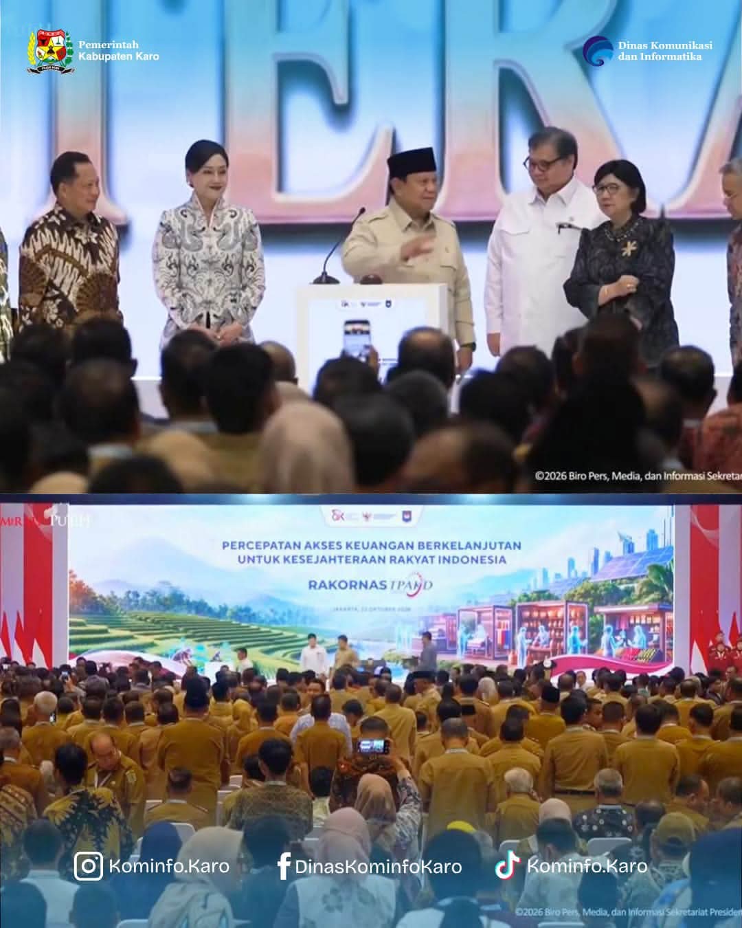 Bupati Karo Hadiri Rakornas TPAKD 2026, Perkuat Akses Keuangan untuk Kesejahteraan Masyarakat Bupati Karo Hadiri Rakornas TPAKD 2026, Perkuat Akses Keuangan untuk Kesejahteraan Masyarakat