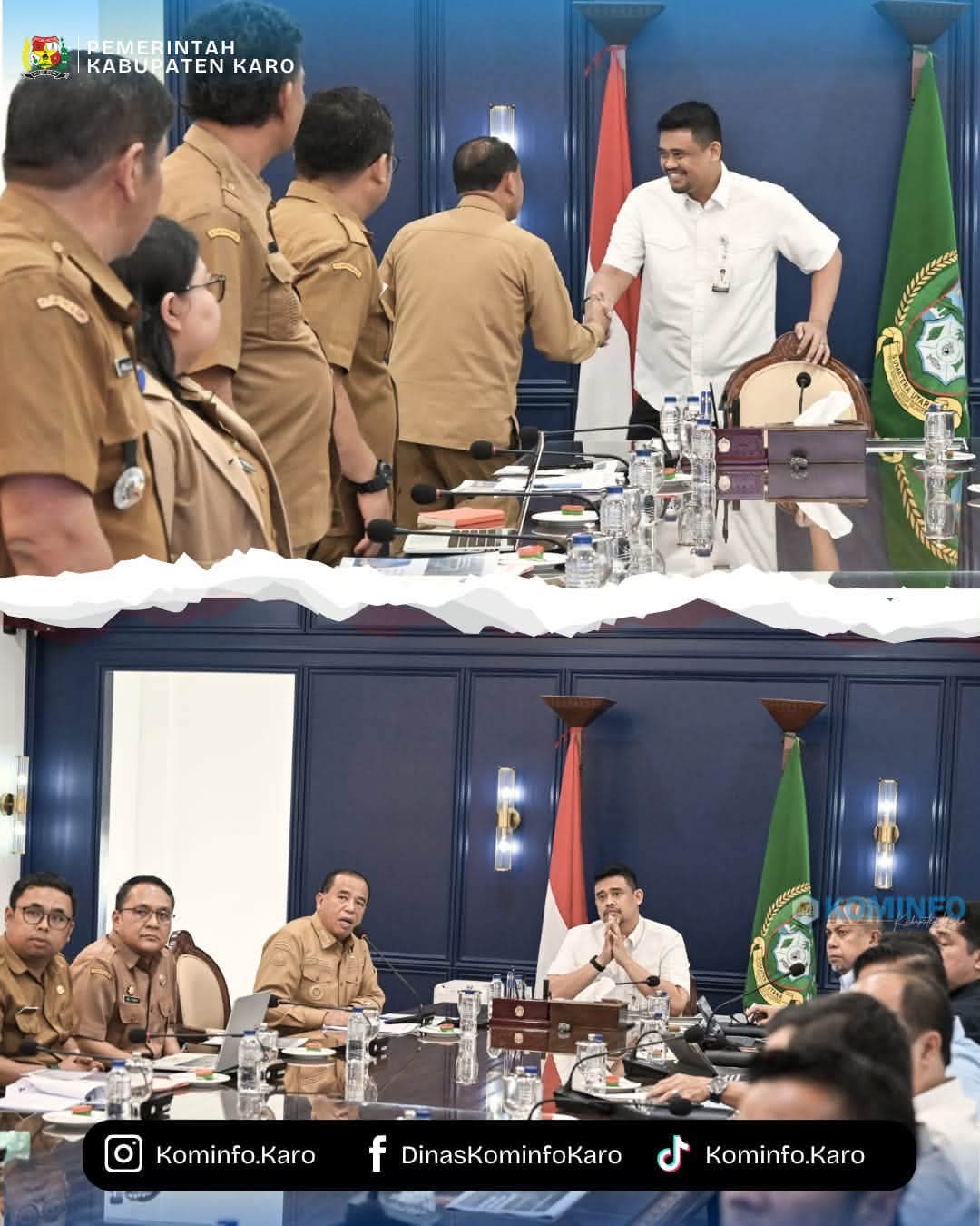 Bupati Karo Paparkan Usulan Kampung Kreatif Kabupaten Karo Langsung Kepada Gubernur Sumatera Utara Dan Tim Penilai Bupati Karo Paparkan Usulan Kampung Kreatif Kabupaten Karo Langsung Kepada Gubernur Sumatera Utara Dan Tim Penilai